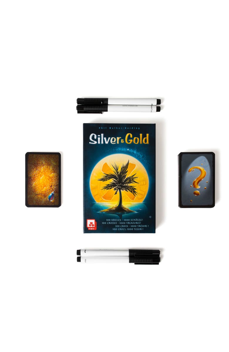 Pandasaurus Games Silver & Gold Card Game, Alternate, color, Multicolored