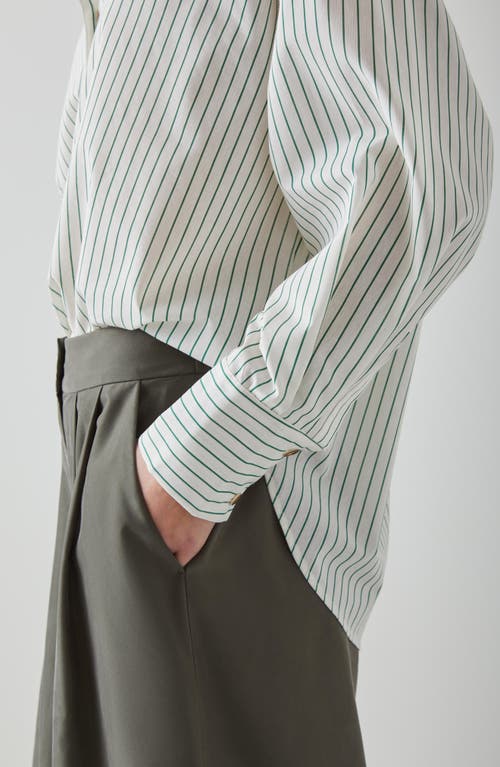 Lk Bennett Bextor Stripe Shirt In Cream