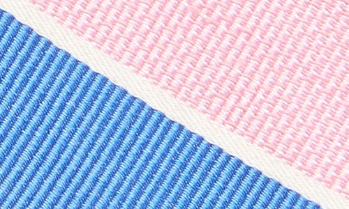 Brooks Brothers Wide Diagonal Stripe Tie In Pink