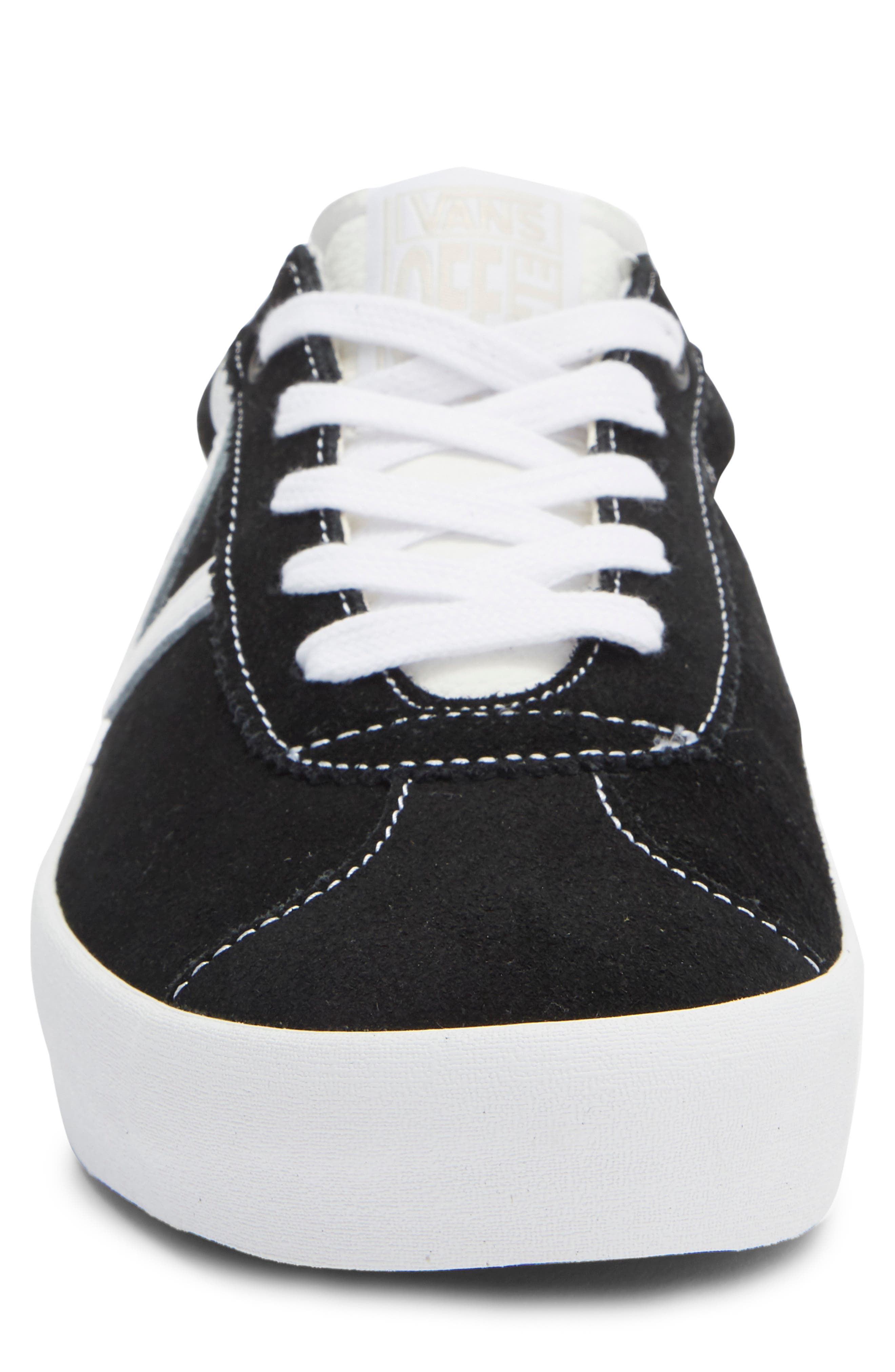 Skate Sport Sneaker, Alternate, color, BLACK/ BLACK/ WHITE