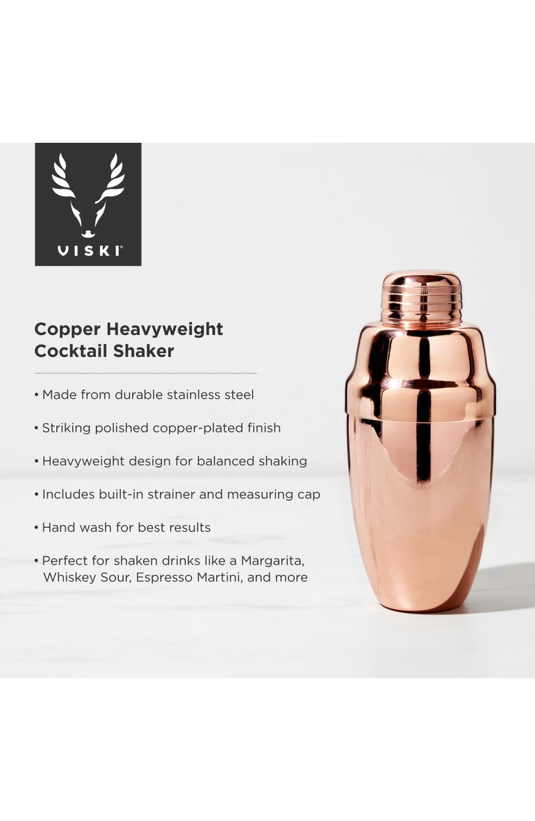 Viski Heavyweight Cocktail Shaker, Alternate, color, Summit