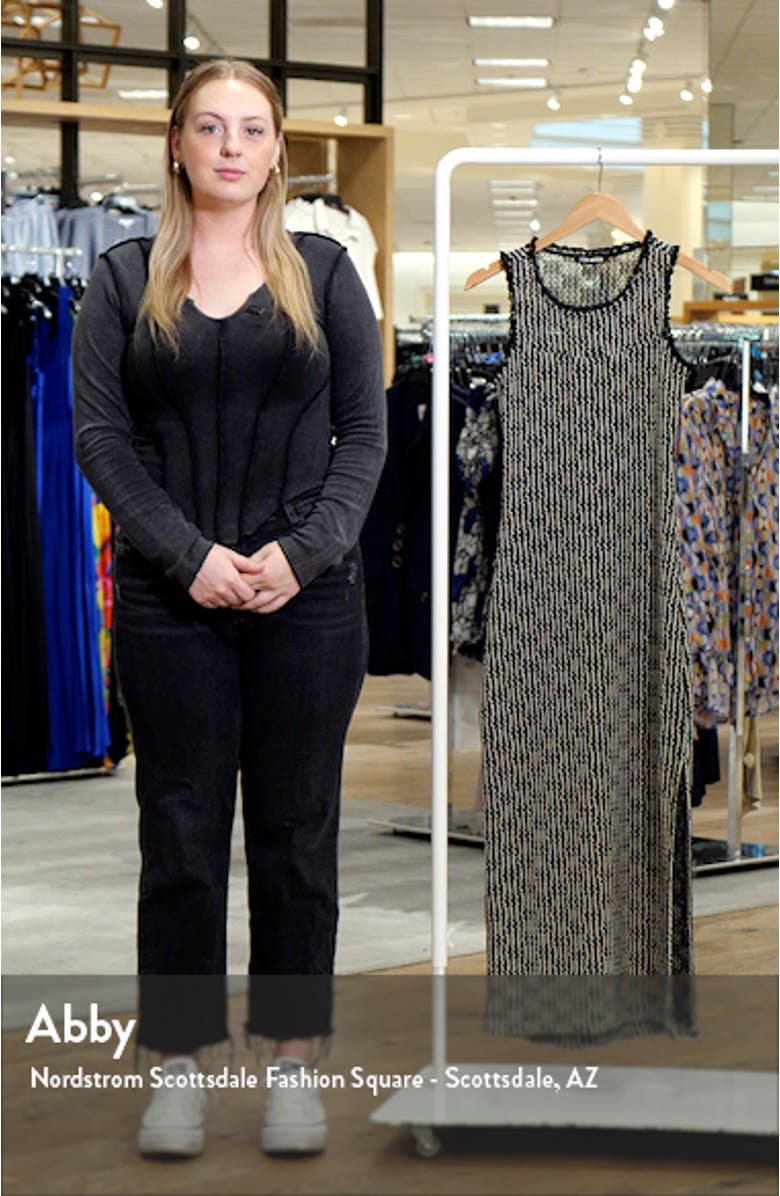 Nyssa Textured Sleeveless Knit Dress, sales video thumbnail