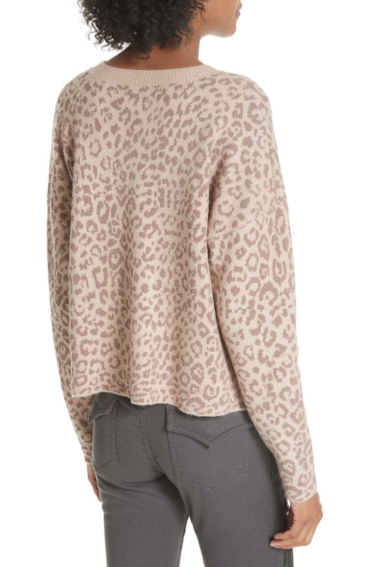 Leopard Print Sweater, Alternate, color, LIGHT TAUPE