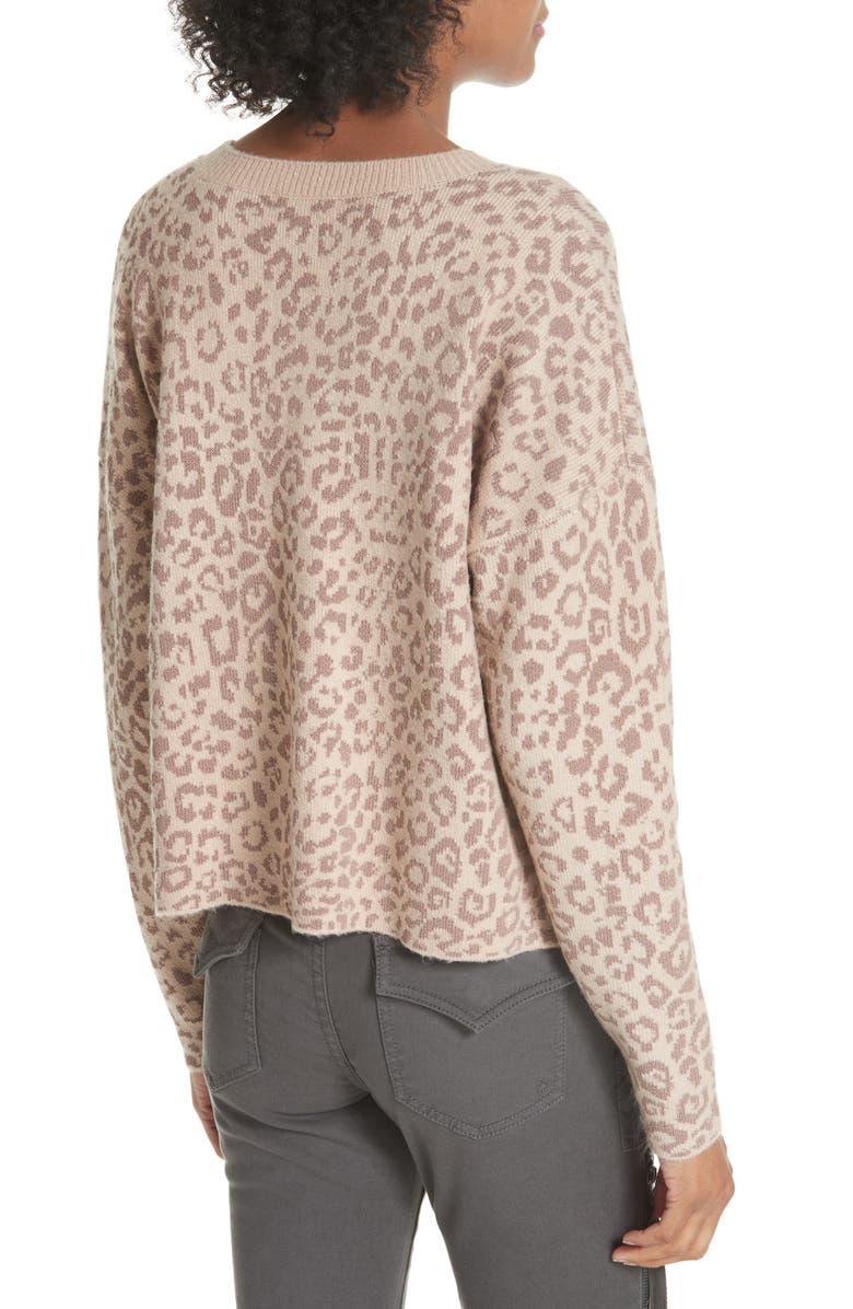 Joie Leopard Print Sweater, Alternate, color,