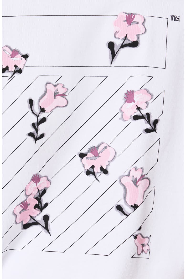Floral Graphic Tee, Alternate, color, BRIGHT WHITE FLOWER