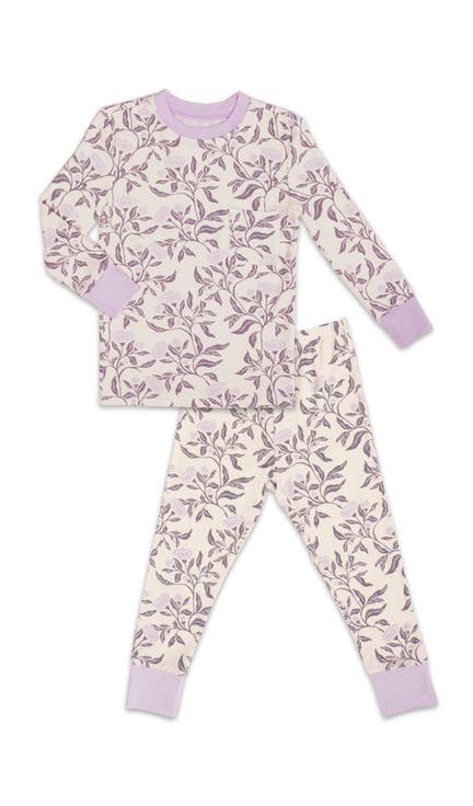 Emerson Fitted Long Sleeve 2-Piece Pajamas