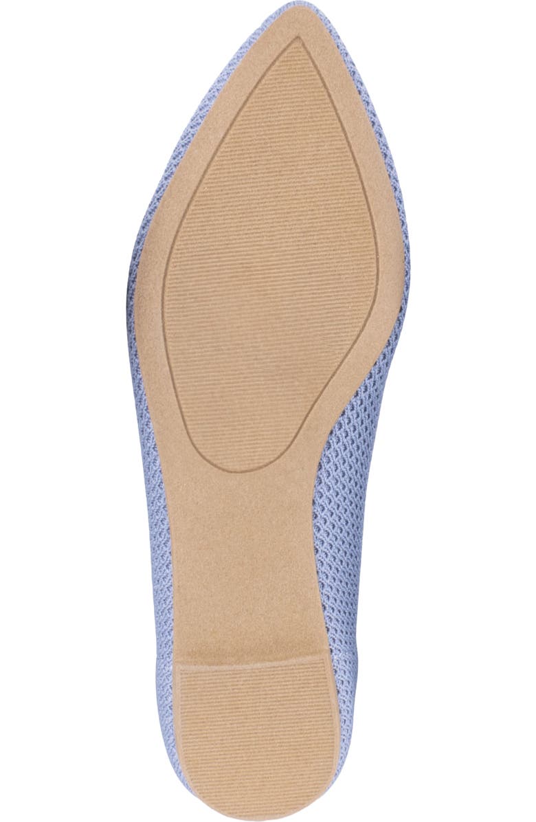 Tahari Bogota Pointed Toe Flat, Alternate, color, Blue/ Navy
