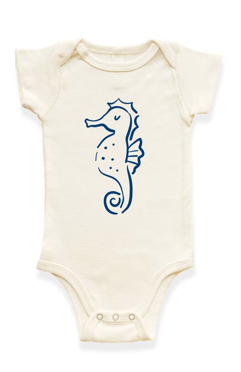 Seahorse Organic Cotton Baby Bodysuit