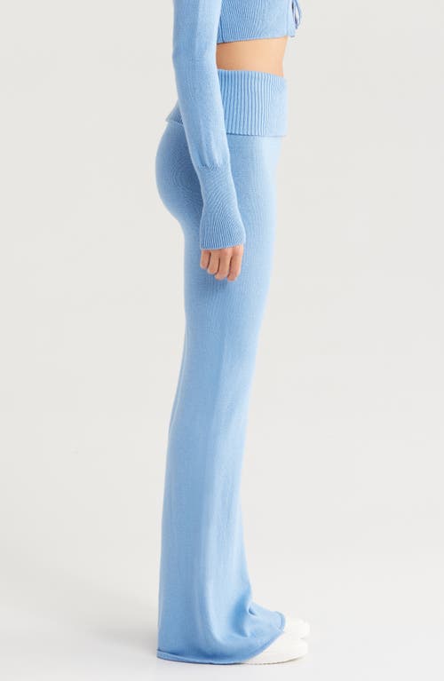 Florence By Mills Foldover Cotton Blend Leggings In Endless Sky