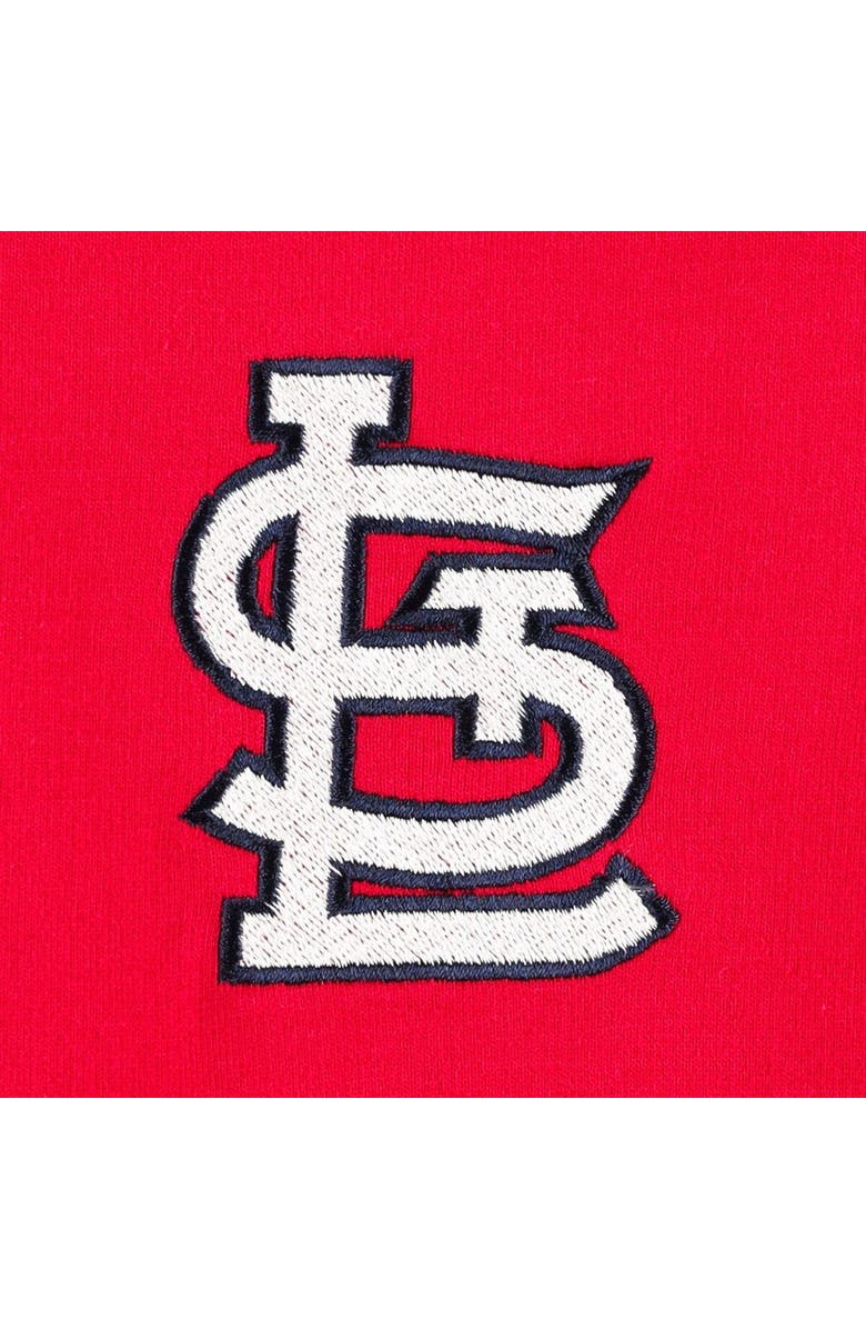 DKNY SPORT Women's DKNY Sport Red St. Louis Cardinals Lily V-Neck Pullover Sweatshirt, Alternate, color, Red