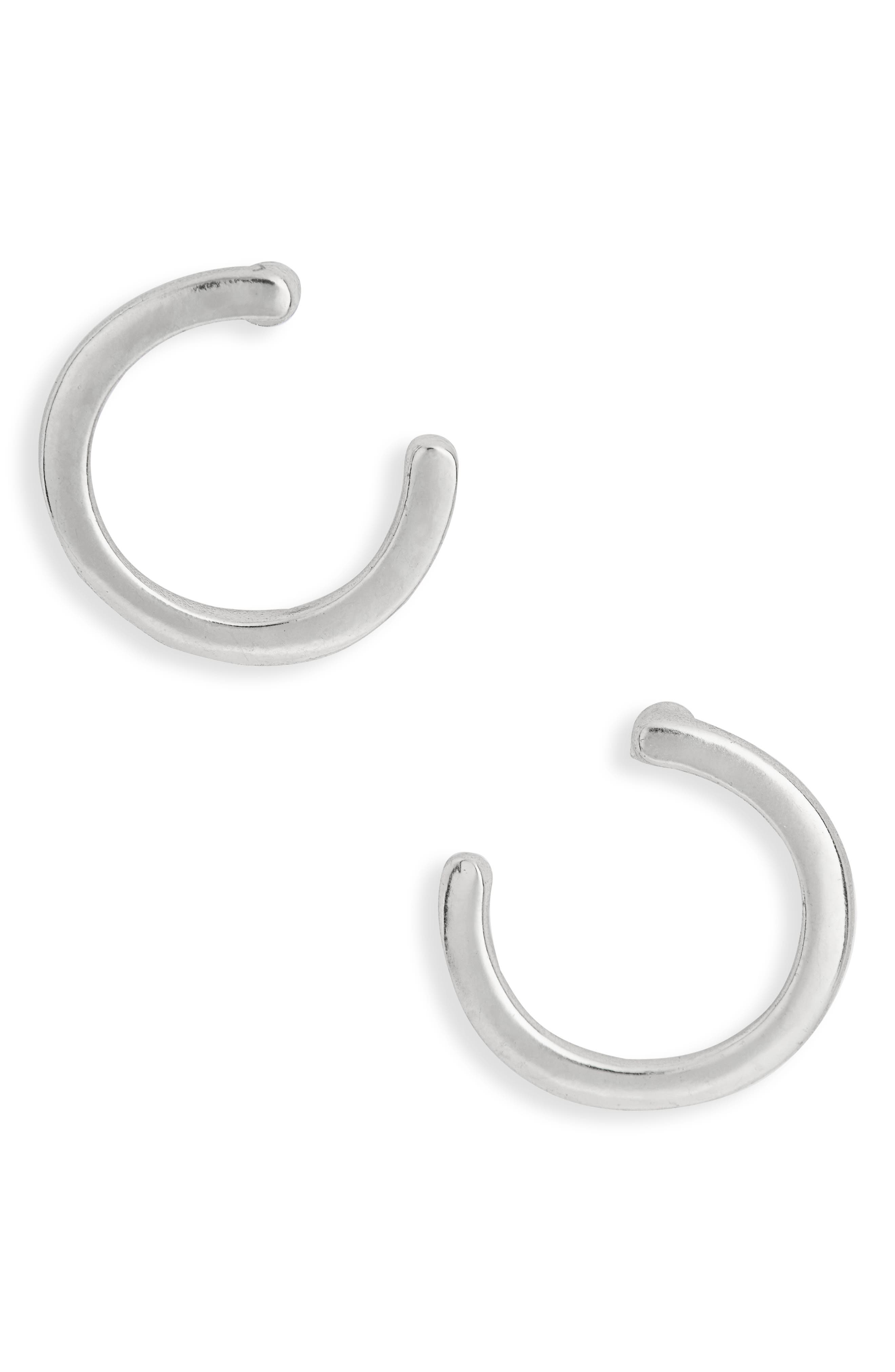 Karine Sultan Half Circle Stud Earrings