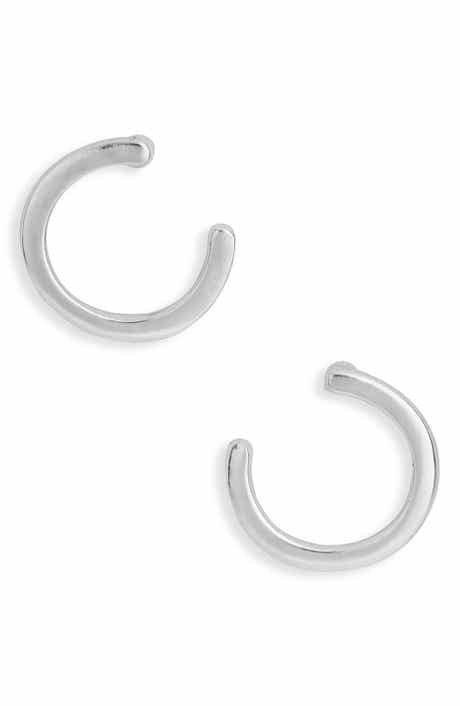 Karine Sultan Half Circle Stud Earrings