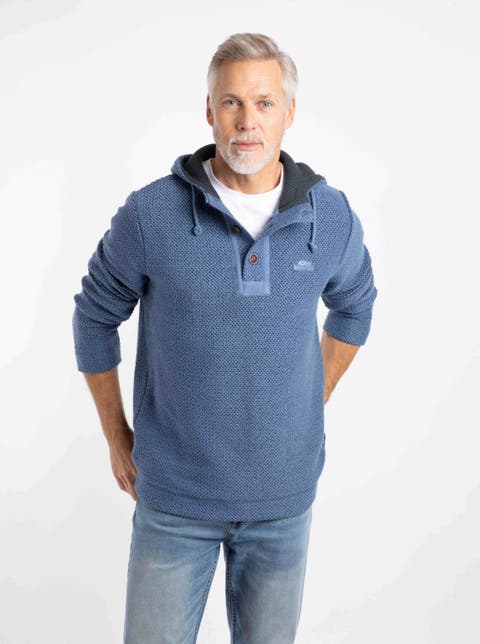 Bakersfield Button Neck Hooded Fleece