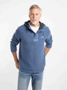 Weird Fish Bakersfield Button Neck Hooded Fleece