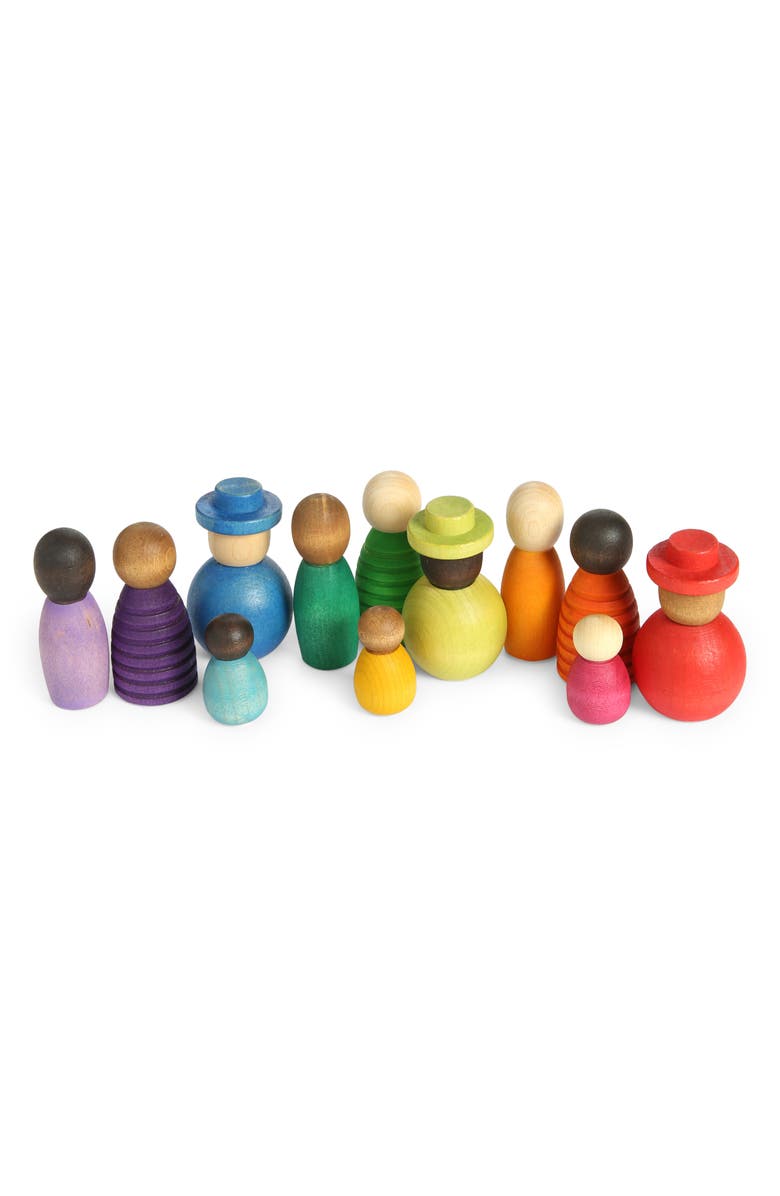 Grapat Together 12-Piece Wooden Playset, Main, color, 