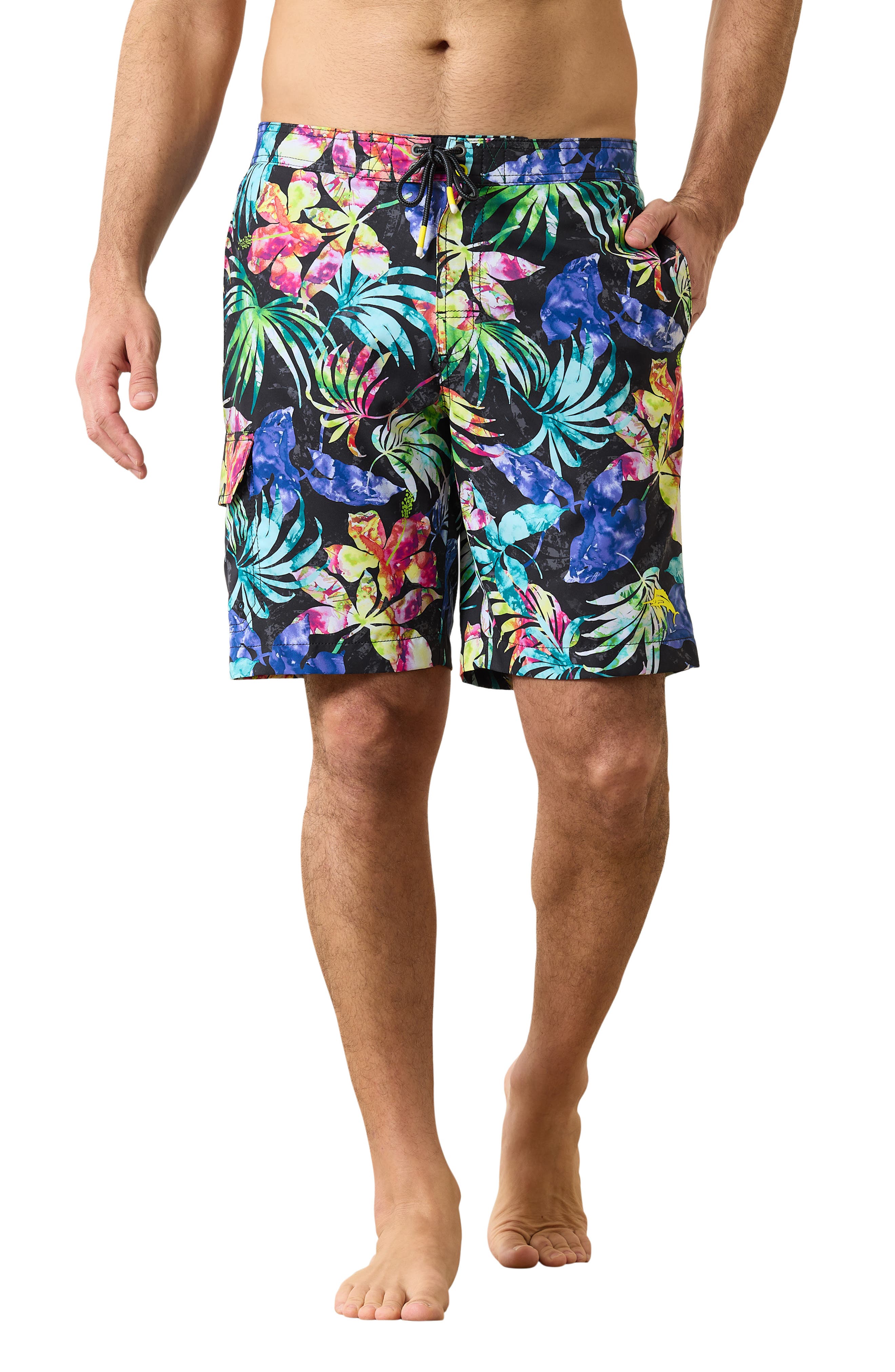 Tommy Bahama Baja Hasta La Fuego Floral Swim Trunks