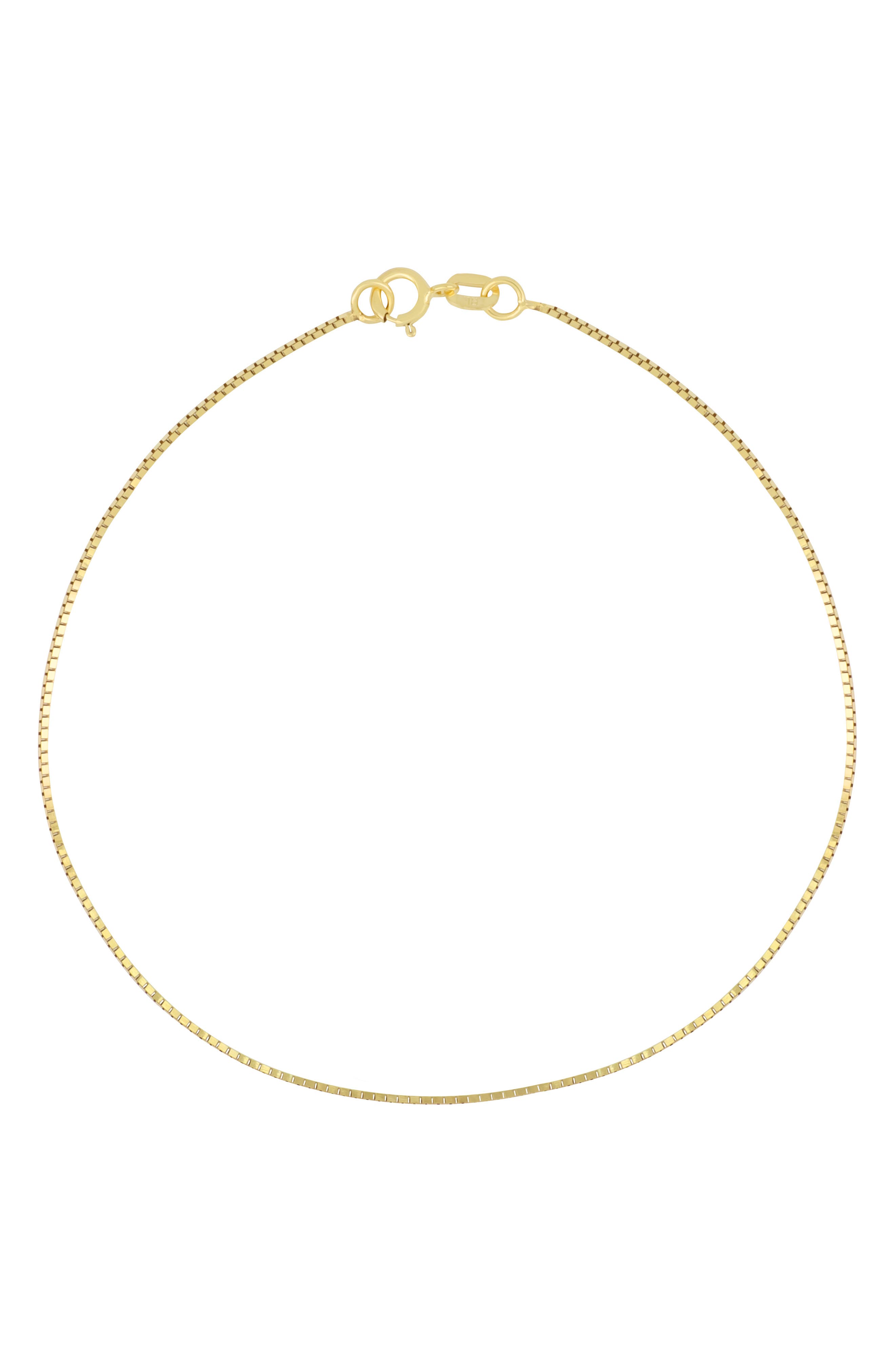 Bony Levy 14K Gold Box Chain Bracelet
