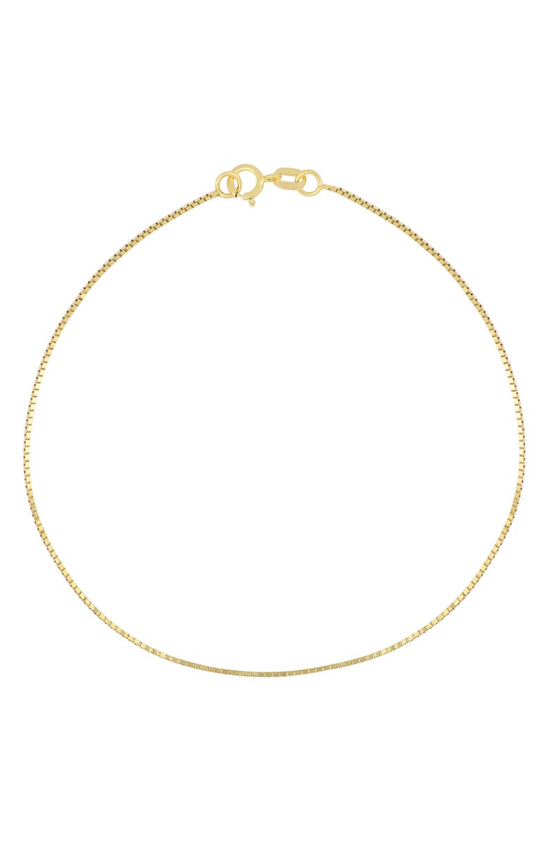 Bony Levy 14K Gold Box Chain Bracelet, Main, color, 14K Yellow Gold