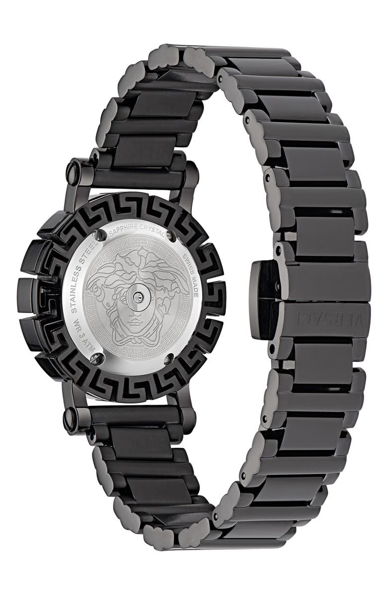 Versace Greca Glam Bracelet Watch, 30mm, Alternate, color, 