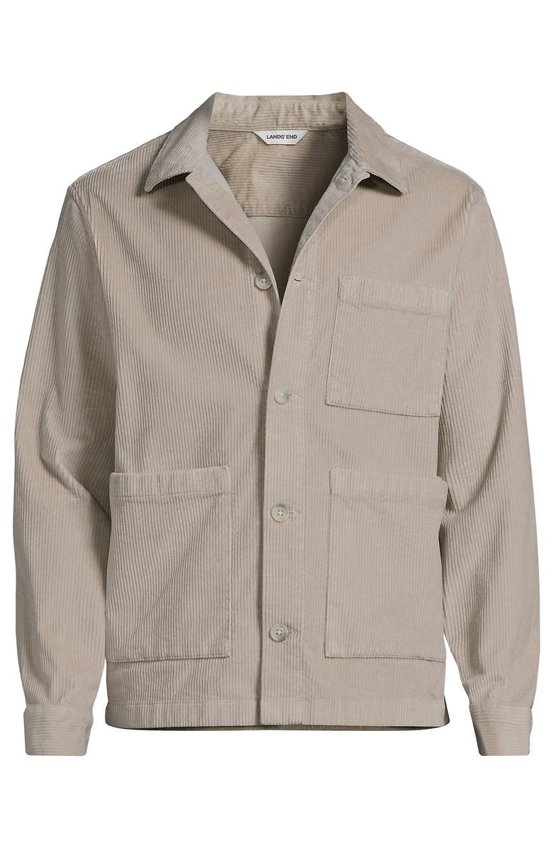 Lands' End Corduroy Chore Jacket, Alternate, color, Dusk Gray