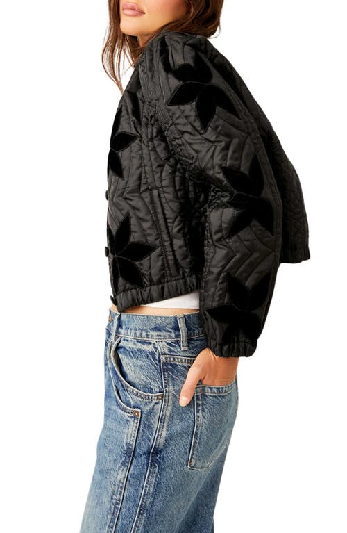 FREE PEOPLE FREE PEOPLE QUINN QUILTED CROP JACKET
