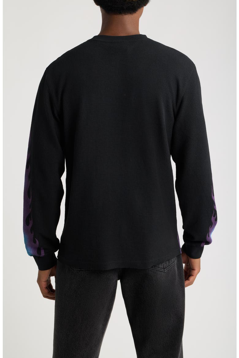 Through the Flames Thermal T-Shirt, Alternate, color, BLACK