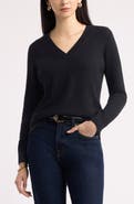 Nordstrom Cashmere V-Neck Sweater