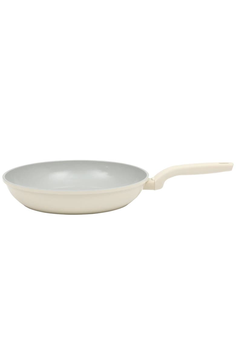 7pc Ceramic Nonstick Aluminum Cookware Set in Linen, Alternate, color, White