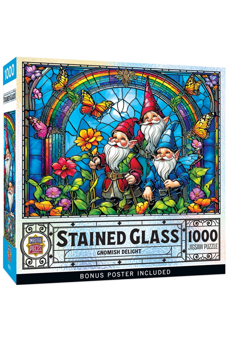 Gnomish Delight 1000 Piece Jigsaw Puzzle, Main, color, Multicolor