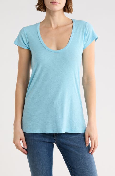Deep V-Neck T-Shirt