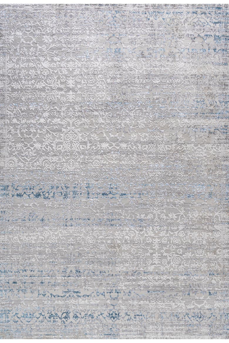 Tidal Modern Strie' Area Rug, Main, color, Gray/Blue