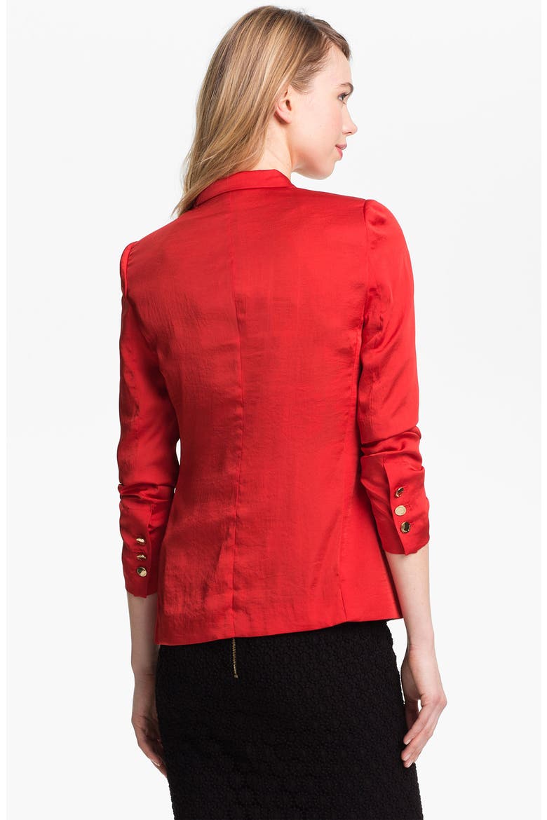 Rumpled Blazer, Alternate, color, CHERRY