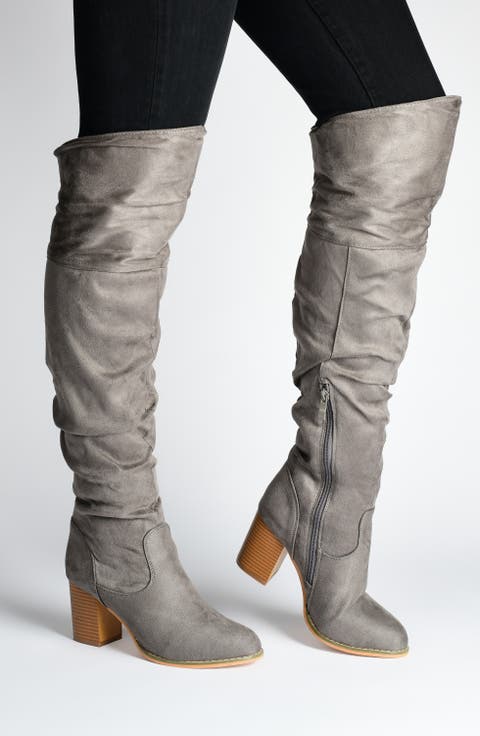 JOURNEE Kaison Ruched Tall Boot (Women)