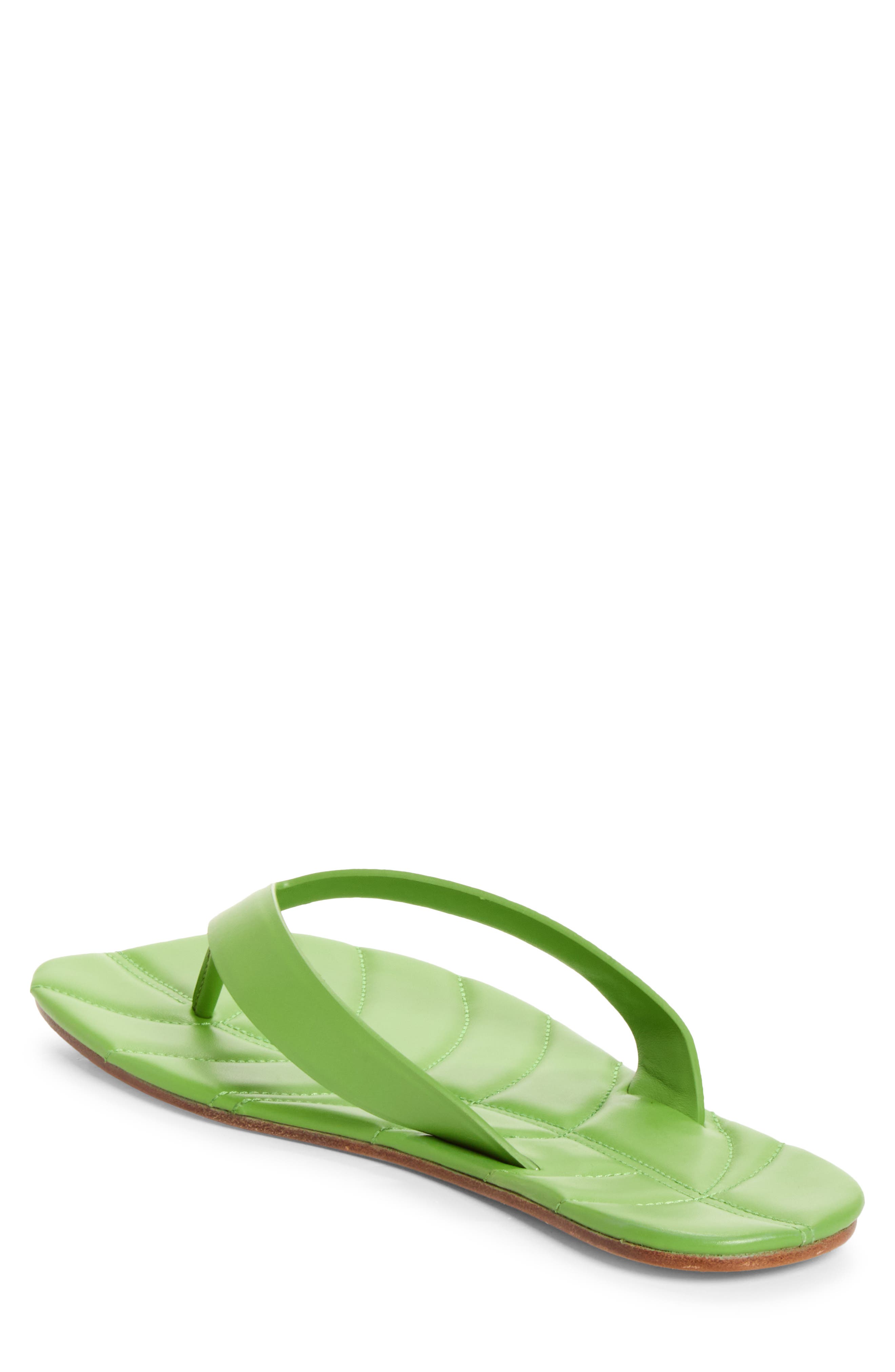 Leaf Flip Flop Sandal, Alternate, color, LIME
