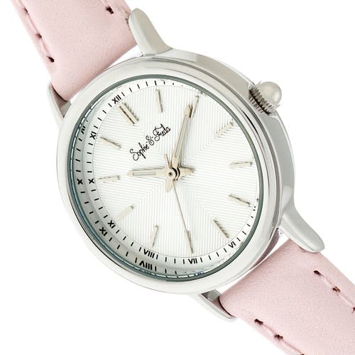 Sophie And Freda Sophie & Freda Berlin Leather-band Watch In Light Pink