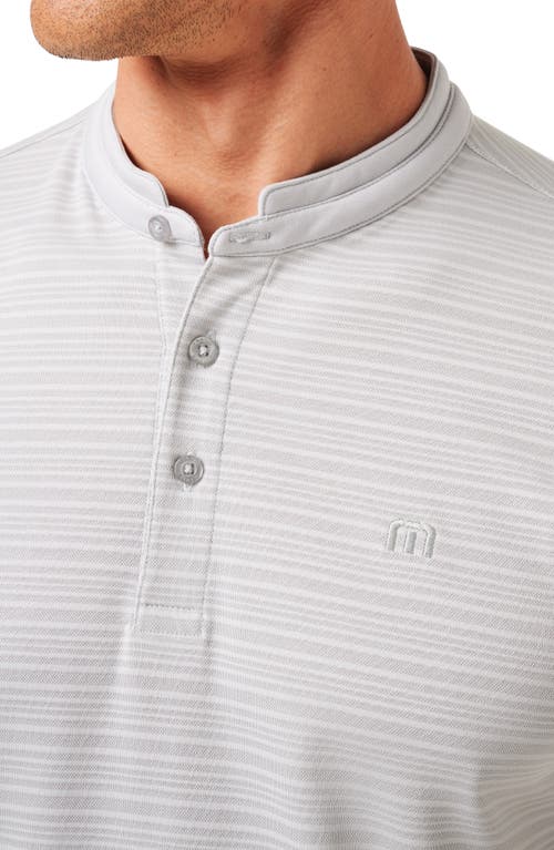 Travismathew Sunny Days Ahead Stripe Blade Collar Polo In Micro Chip