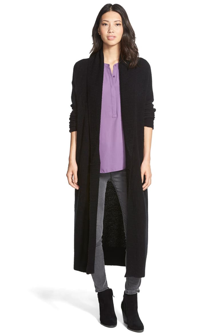 Long Cardigan, Main, color, BLACK