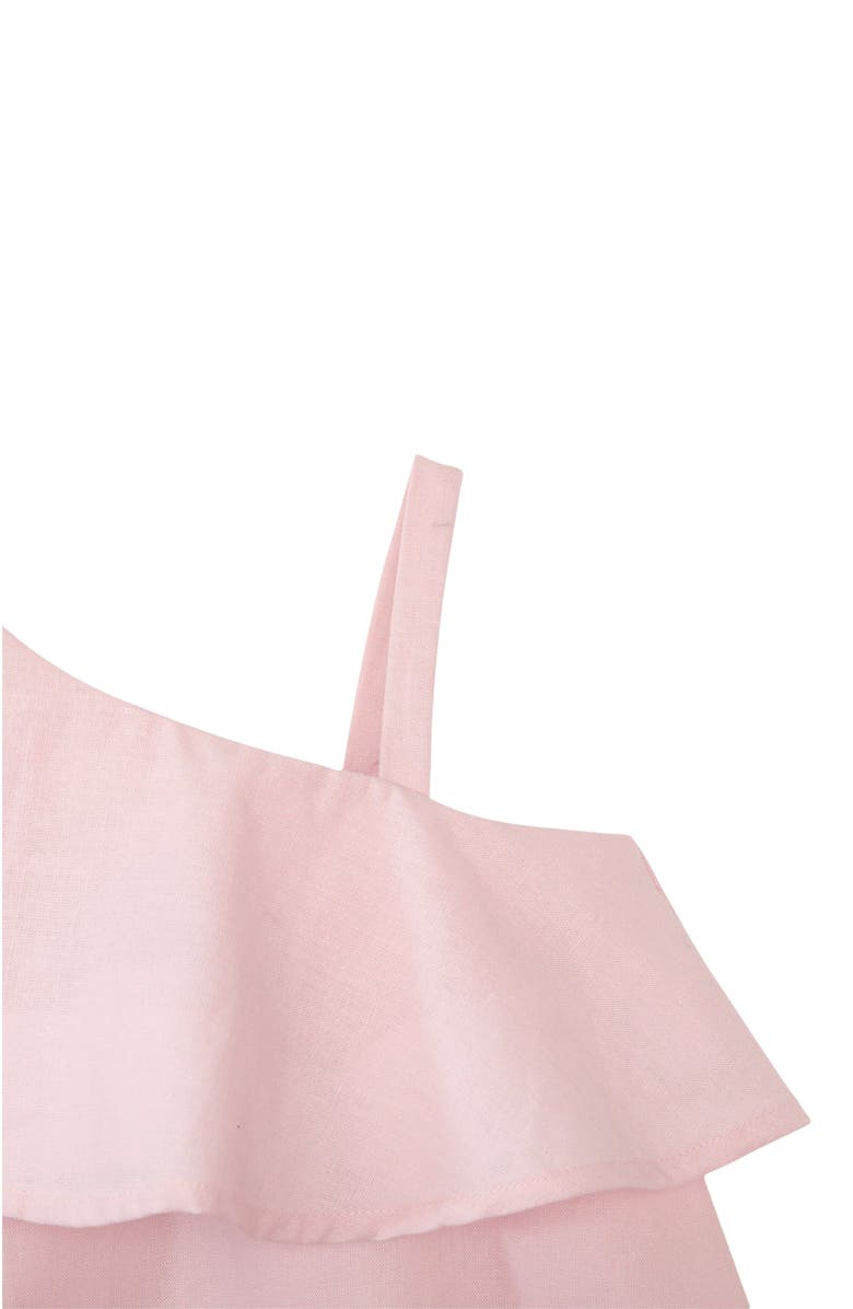 Hope & Henry Girls' One Shoulder Flounce Dress, Kids, Alternate, color, 