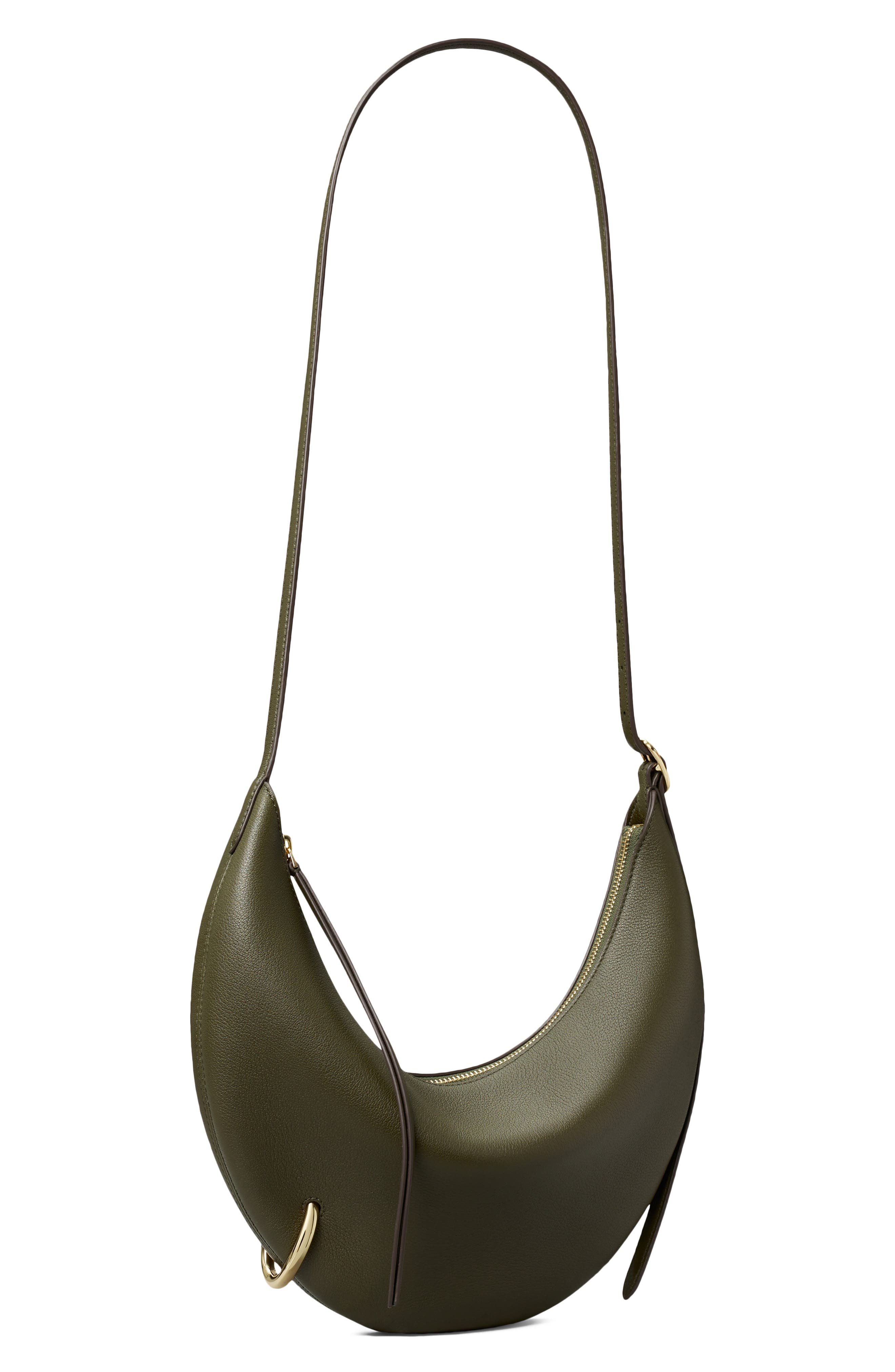 Pierced Leather Crossbody Bag, Alternate, color, LECCIO