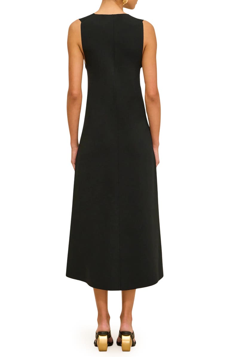 Cult Gaia Viollet Sleeveless A-Line Dress, Alternate, color, Black