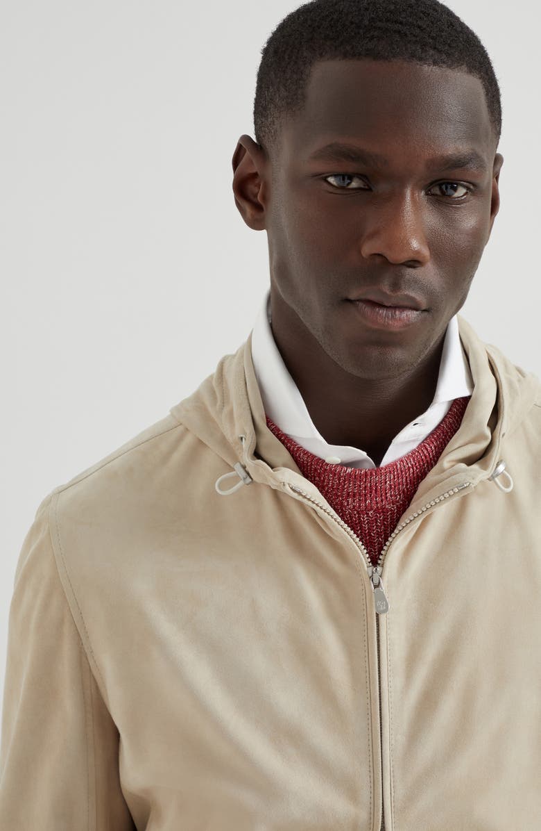 Brunello Cucinelli Sweatshirt with hood and zipper, Alternate, color,