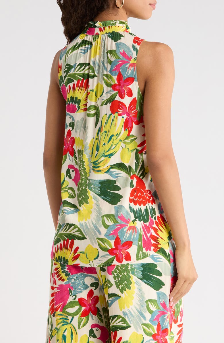 SUGARLIPS Wissa Miley Split Neck Sleeveless Top, Alternate, color, Bright-Multi