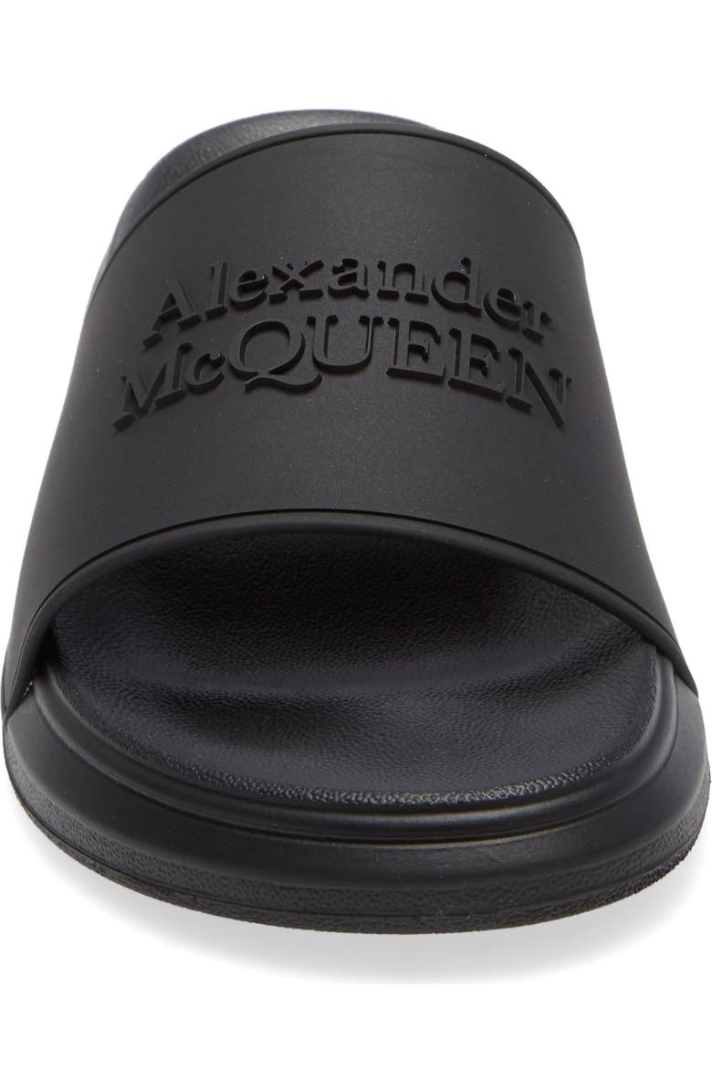 McQueen Alexander McQueen Hybrid Logo Slide Sandal, Alternate, color,