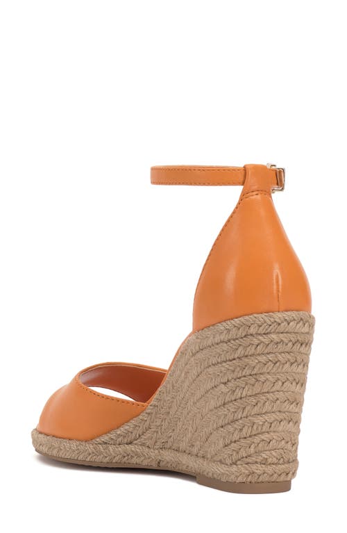 Vince Camuto Felyn Espadrille Wedge Sandal In Mandarino Deluxe
