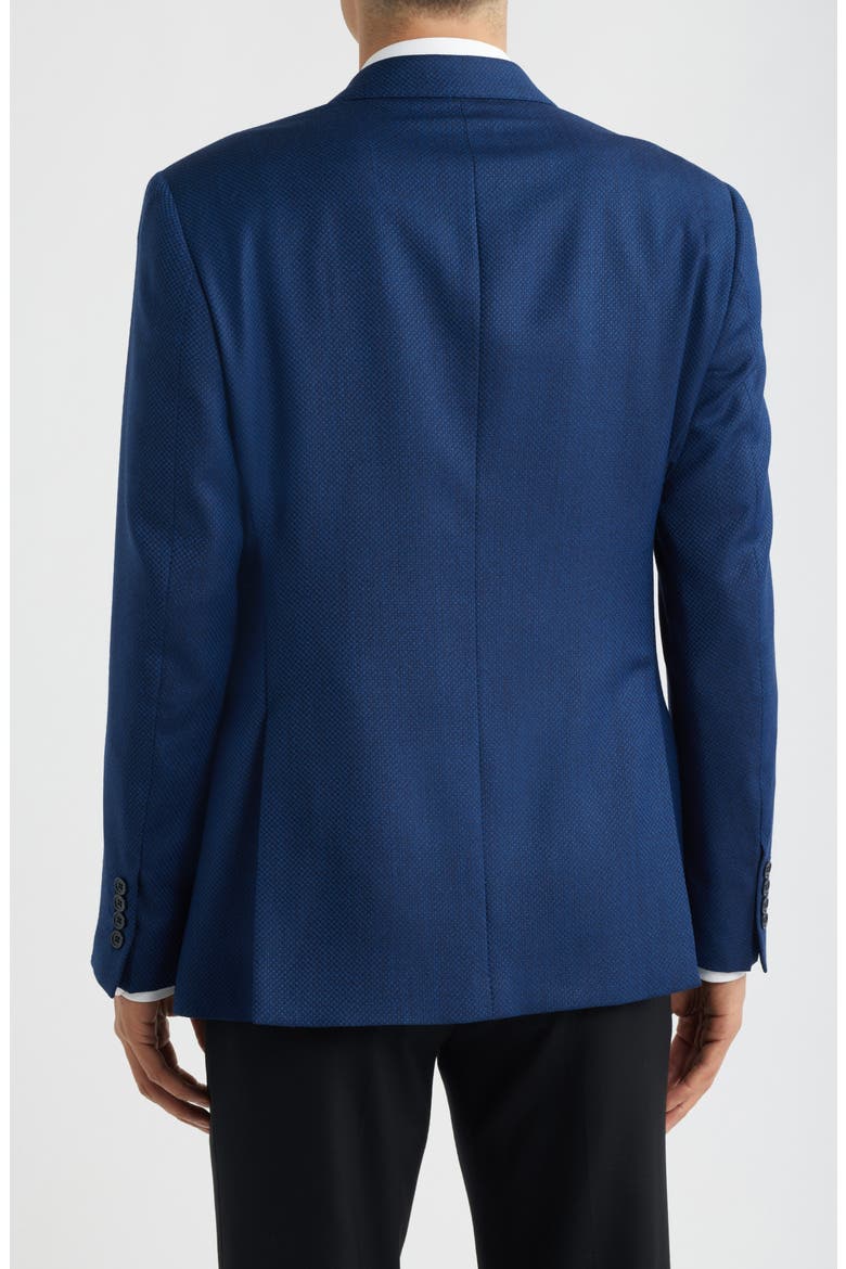 Navy Textured Virgin Wool Sport Coat, Alternate, color, FANCY BLUE
