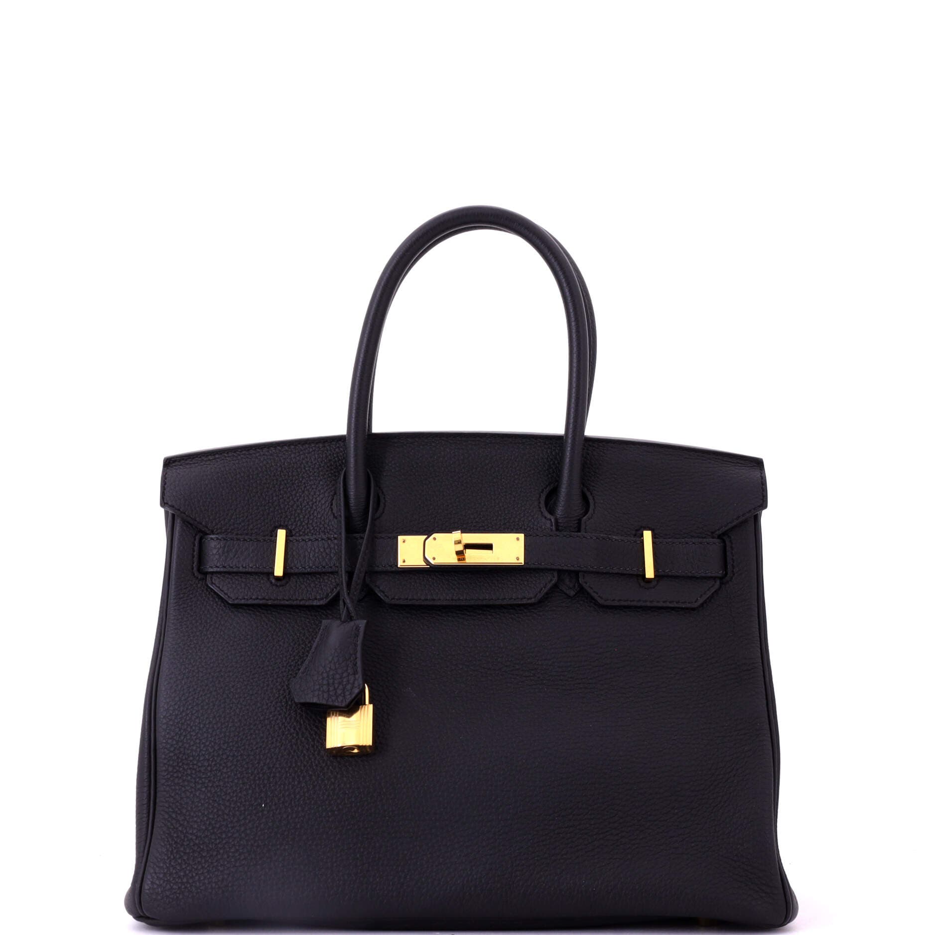 Pre-Owned Hermes Birkin Handbag Grey Togo with Gold Hardware 30, Main, color, Plomb