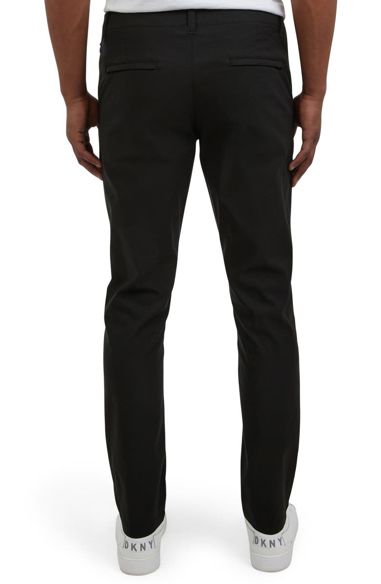 DKNY SPORTSWEAR Essential Tech Slim Chino Pants, Alternate, color, Black