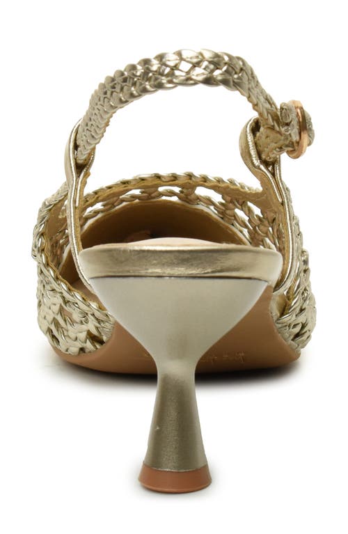 NICOLE MILLER NICOLE MILLER KNOTTY BRAIDED SLINGBACK PUMP