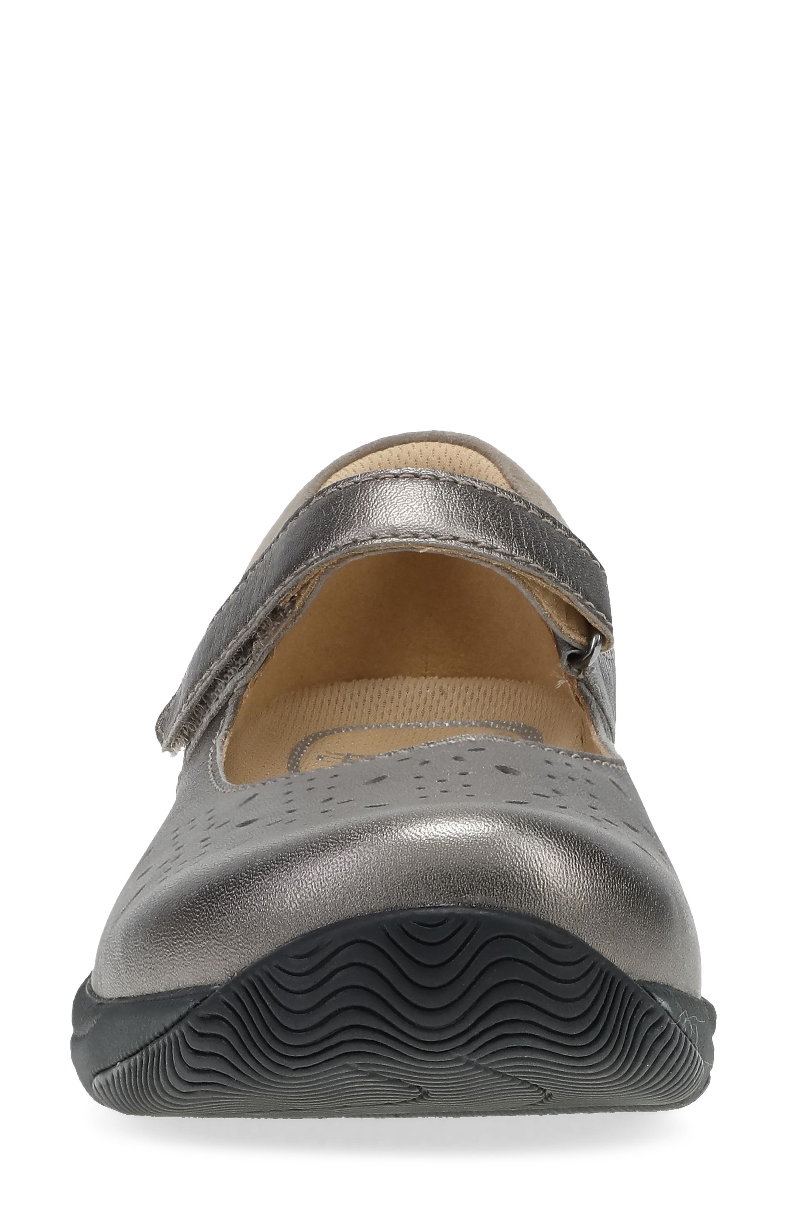 Stacy Wide Mary Jane Flat, Alternate, color, PEWTER METALLIC