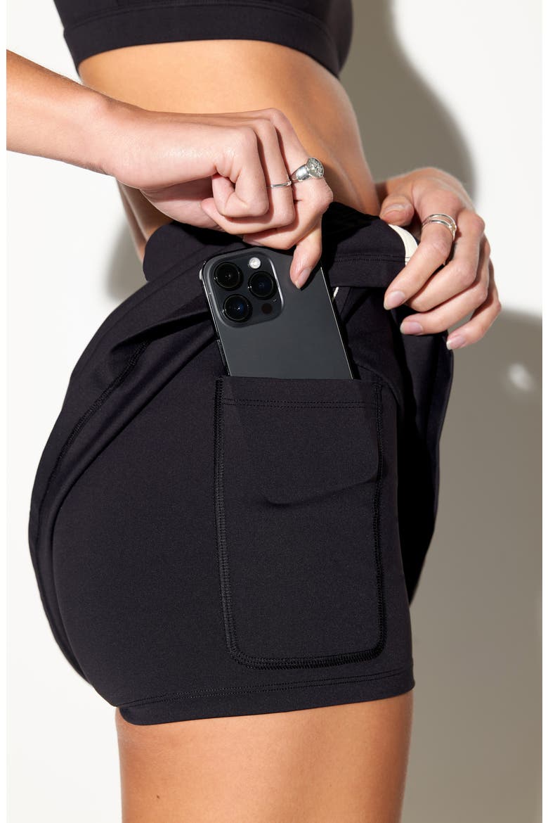 Coco Active Skort, Alternate, color, BLACK